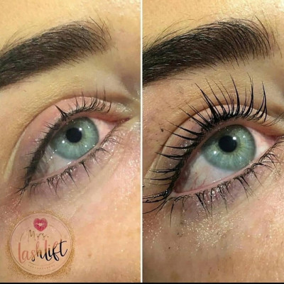 Wimperlift inclusief verven wimpers